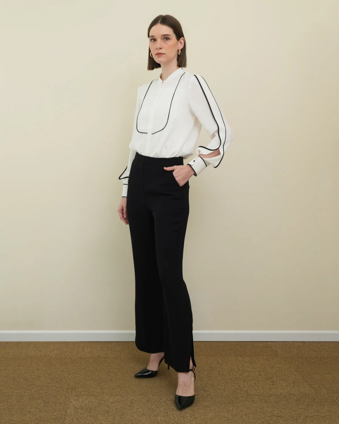 Freya Split-Cuff Bootcut Trouser
