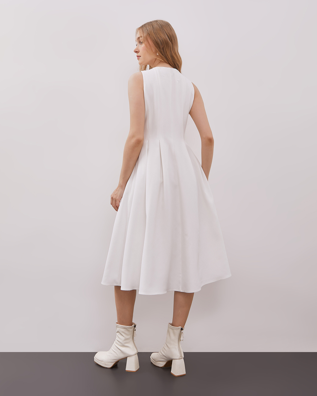 INVIO Lily Flare - Zip Dress | Gaun Wanita - Espresso