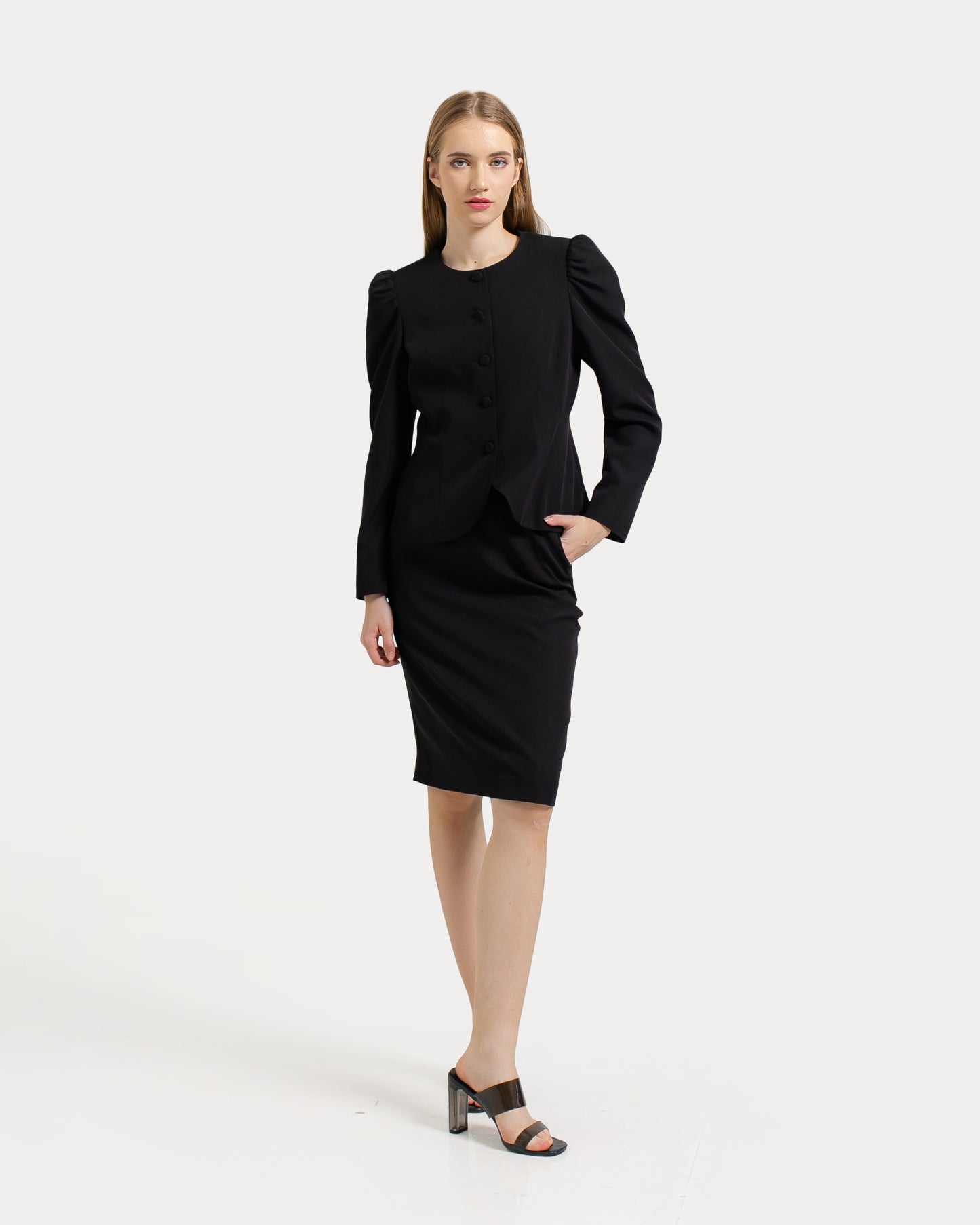 Yelena Puff Shoulder Blazer