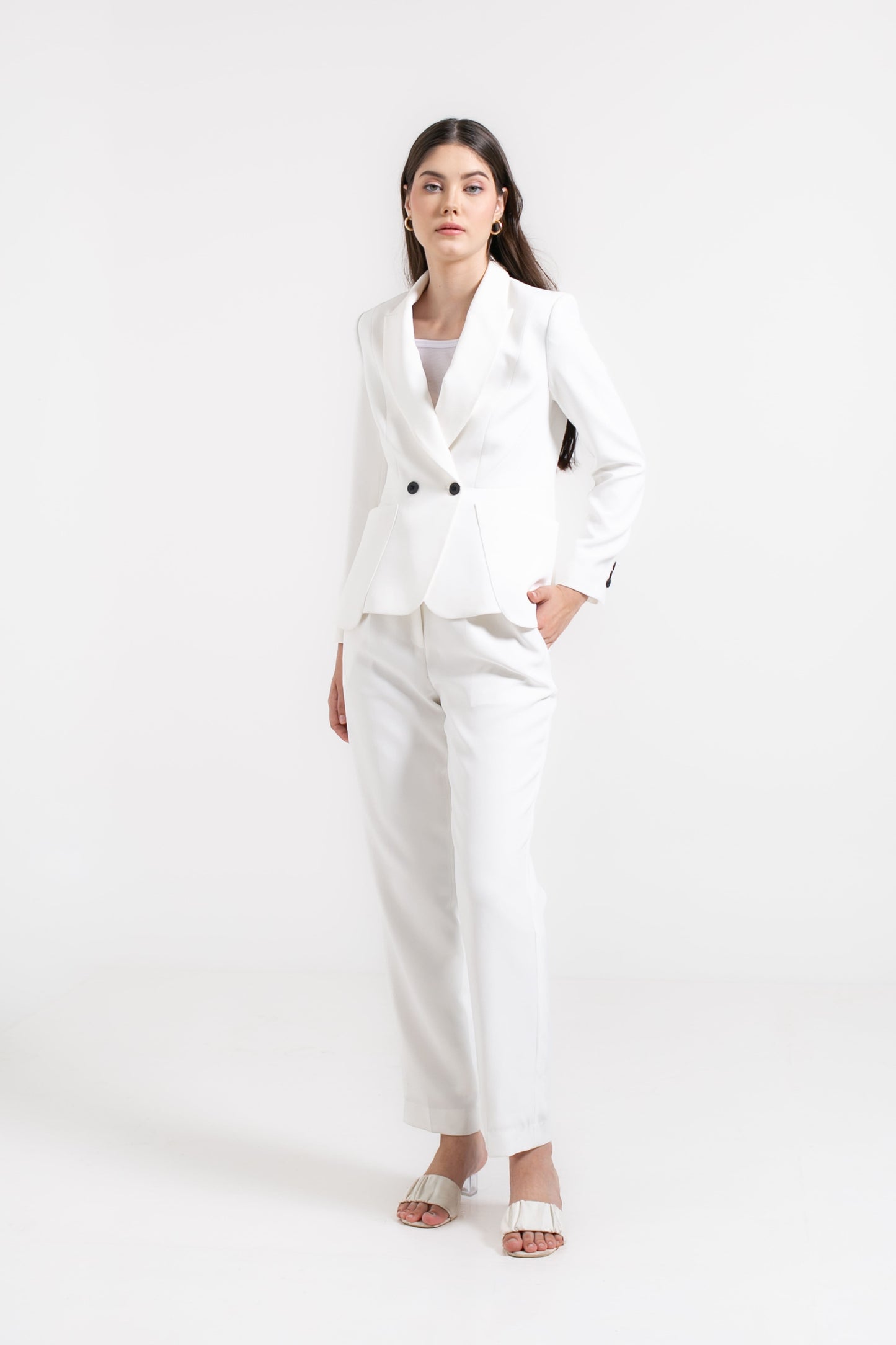 Estella Patch Pocket Architectural Blazer