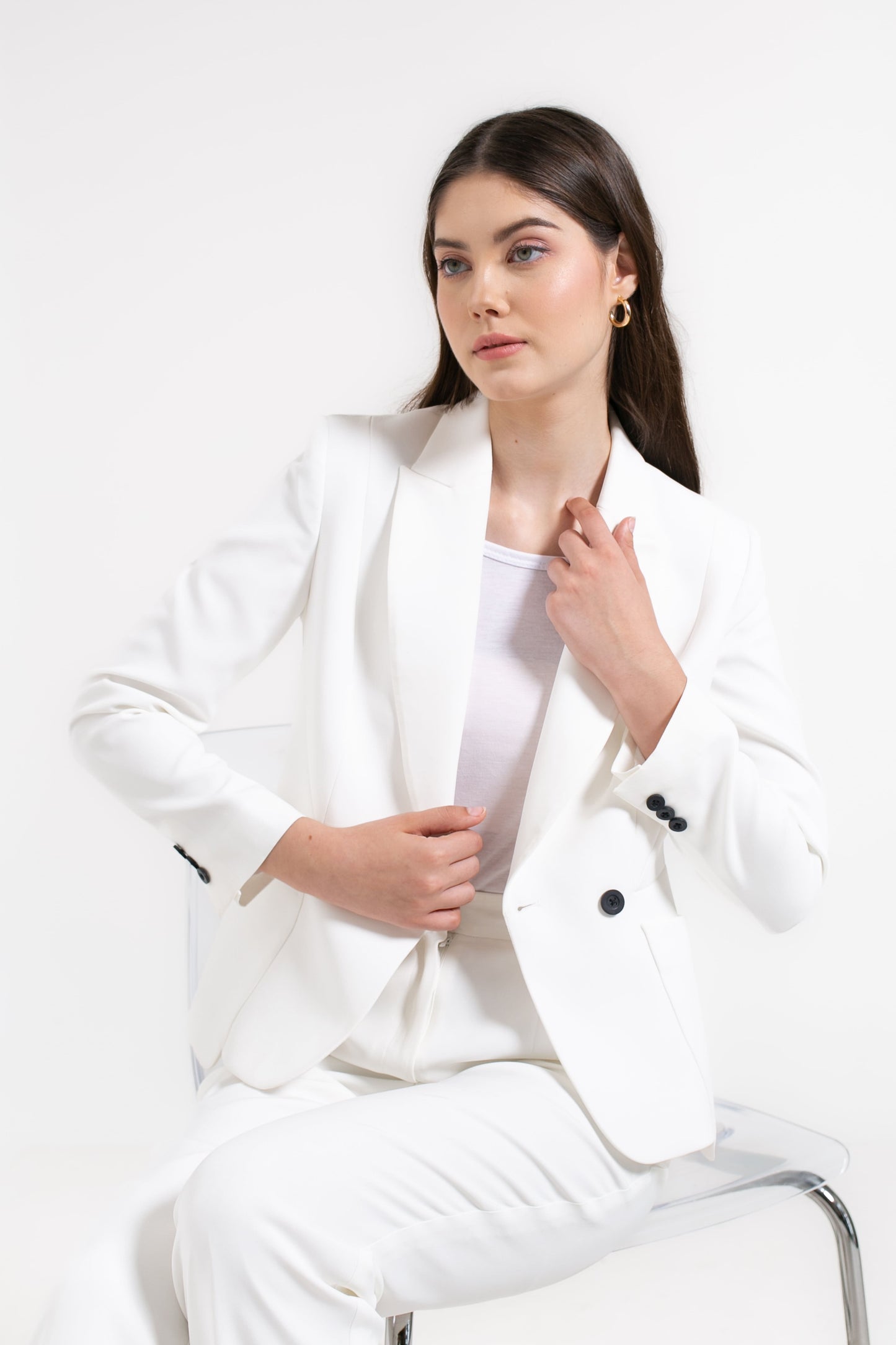 Estella Patch Pocket Architectural Blazer