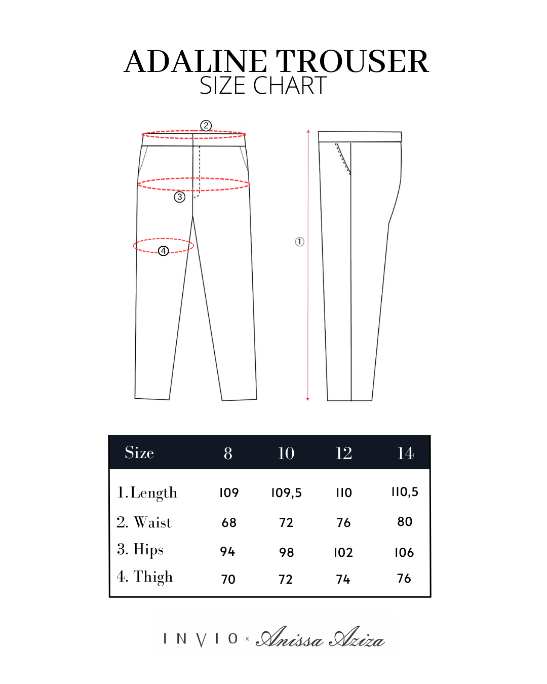 INVIO x Anissa Aziza Adaline Drawstring Trouser | Celana Wanita