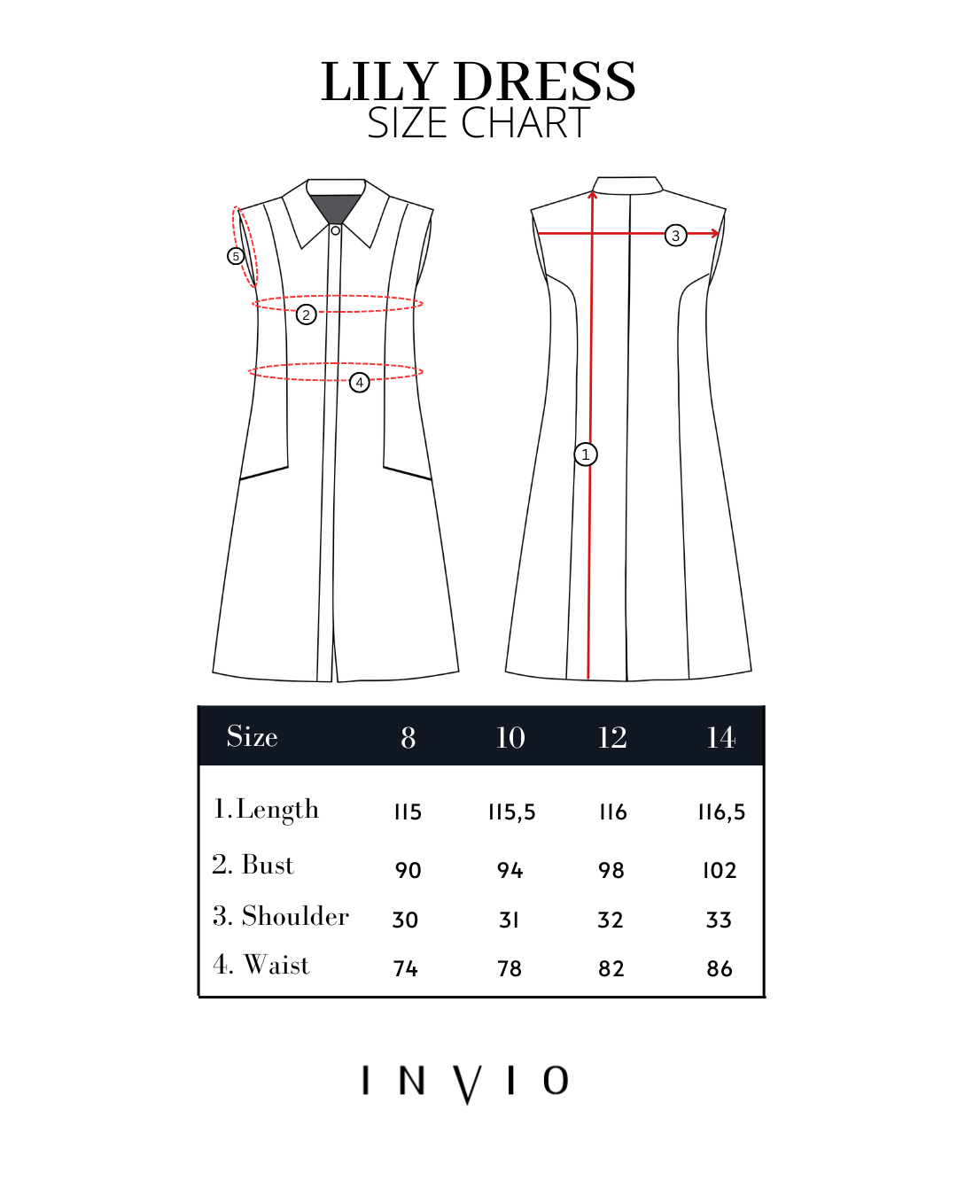 INVIO Lily Flare - Zip Dress | Gaun Wanita - Espresso