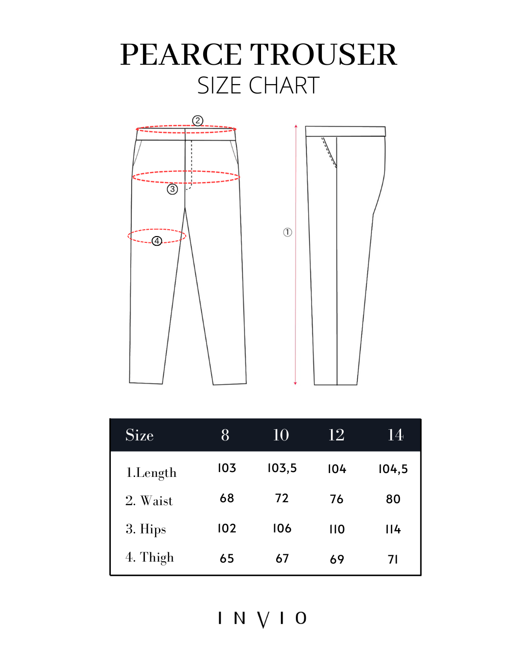INVIO Pearce Tailored Bootcut Trousers | Celana Wanita - Costa