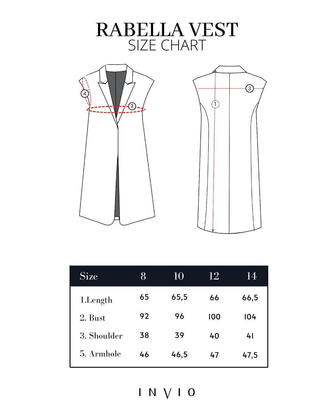 INVIO Rabella Asymmetrical Slit Vest | Rompi Wanita - Aurist