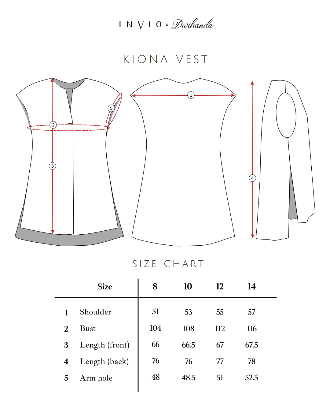 INVIO X Dwihanda Kiona Side-Slit Boxy Vest | Rompi Wanita
