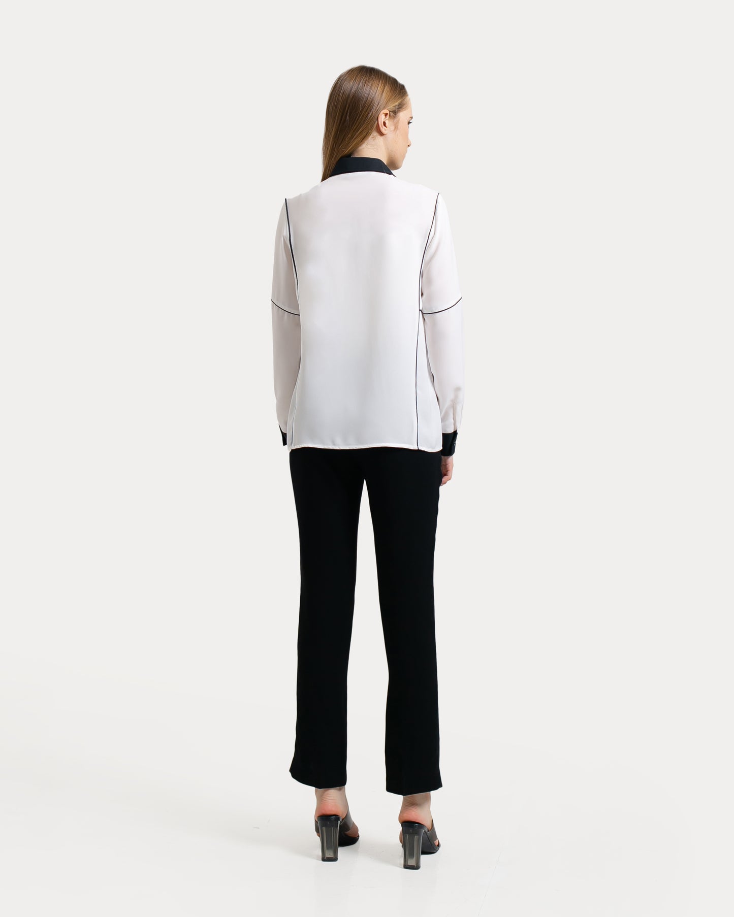 Yoanna Contrast Pipe Shirt