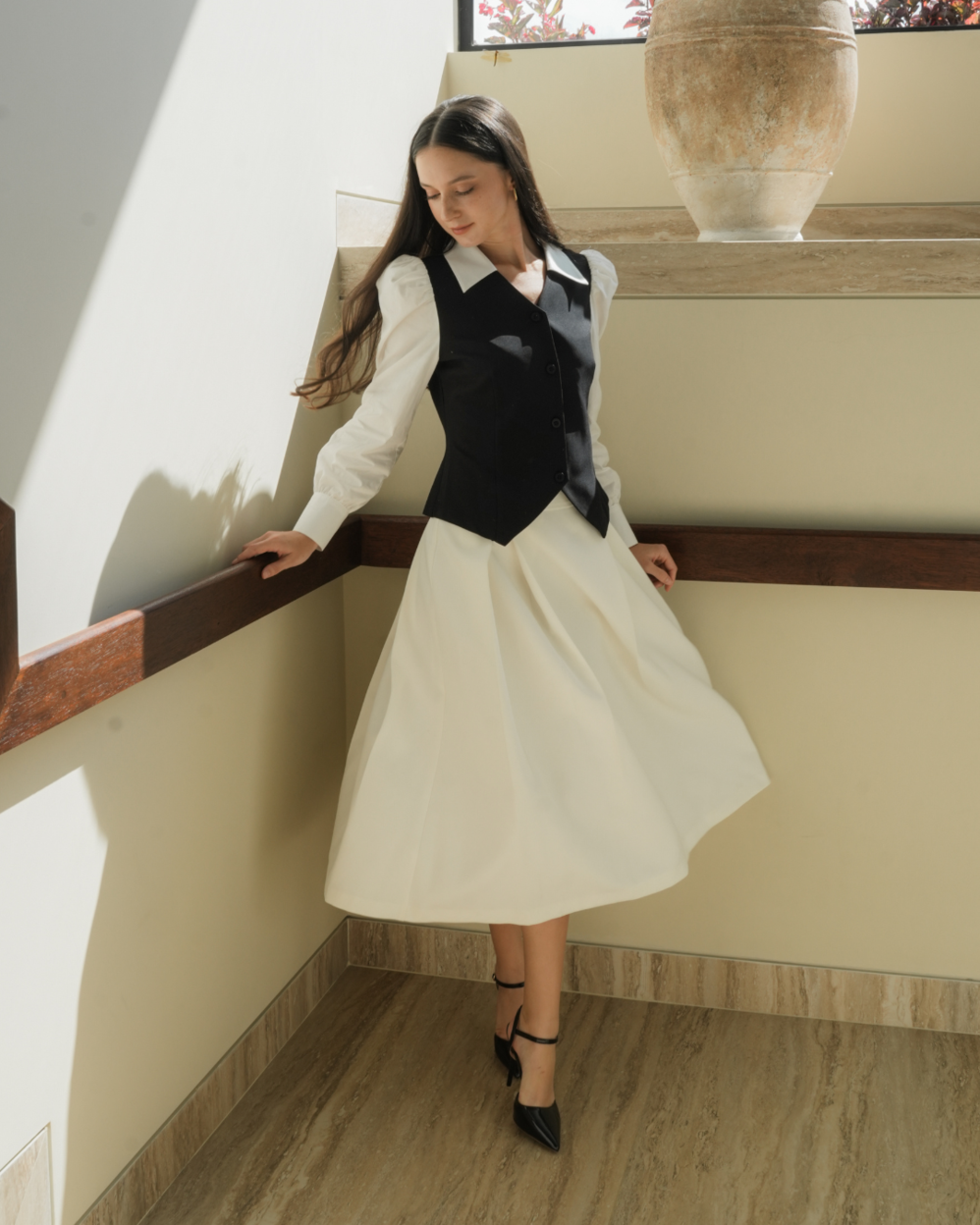 INVIO Poppie Vest Shirt | Kemeja Atasan Wanita - Costa
