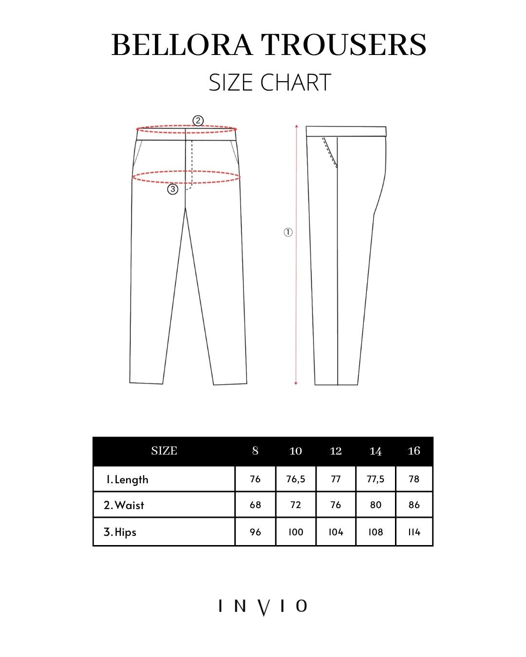 INVIO Bellora Midi Crease Trousers | Celana Wanita - Amber Collection
