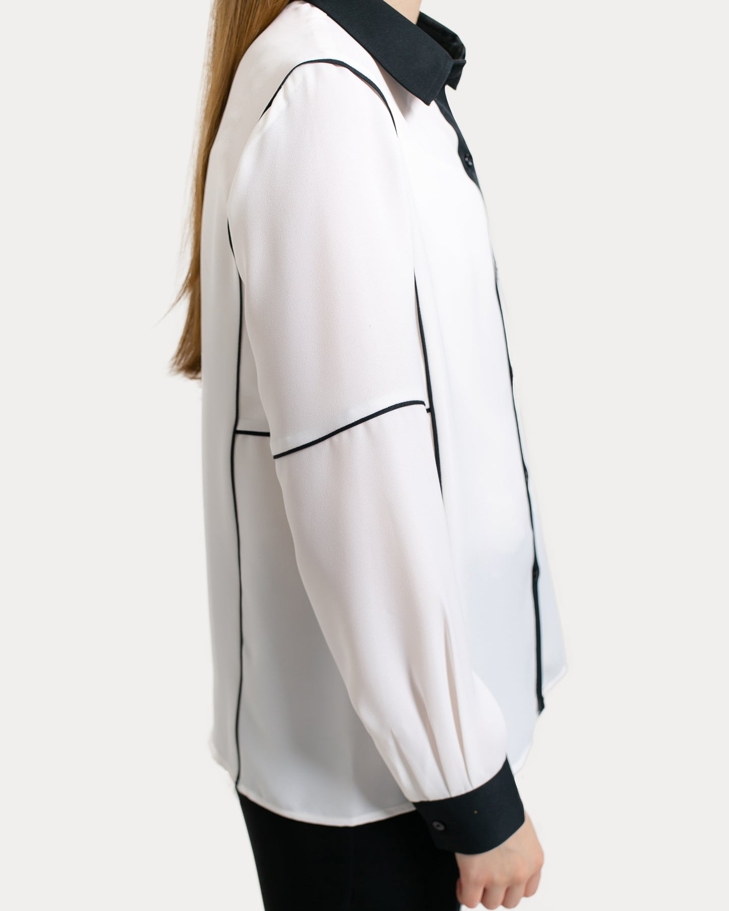 Yoanna Contrast Pipe Shirt