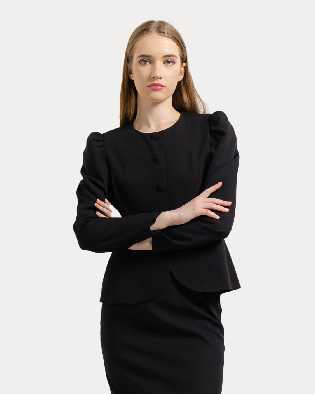 Yelena Puff Shoulder Blazer