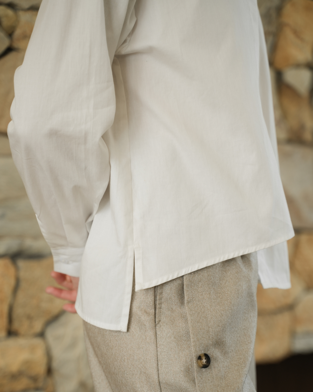INVIO Prilly Asymmetry Shirt | Kemeja Atasan Wanita - Costa