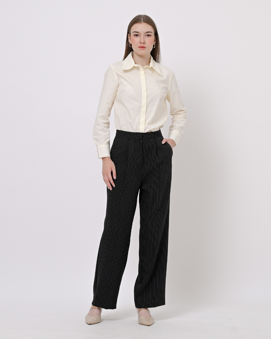 Heriette Stripe Trouser | Celana Wanita - Everlasting