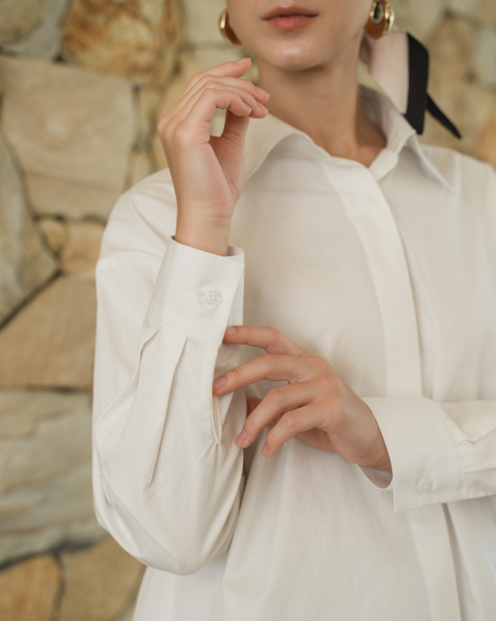 INVIO Prilly Asymmetry Shirt | Kemeja Atasan Wanita - Costa