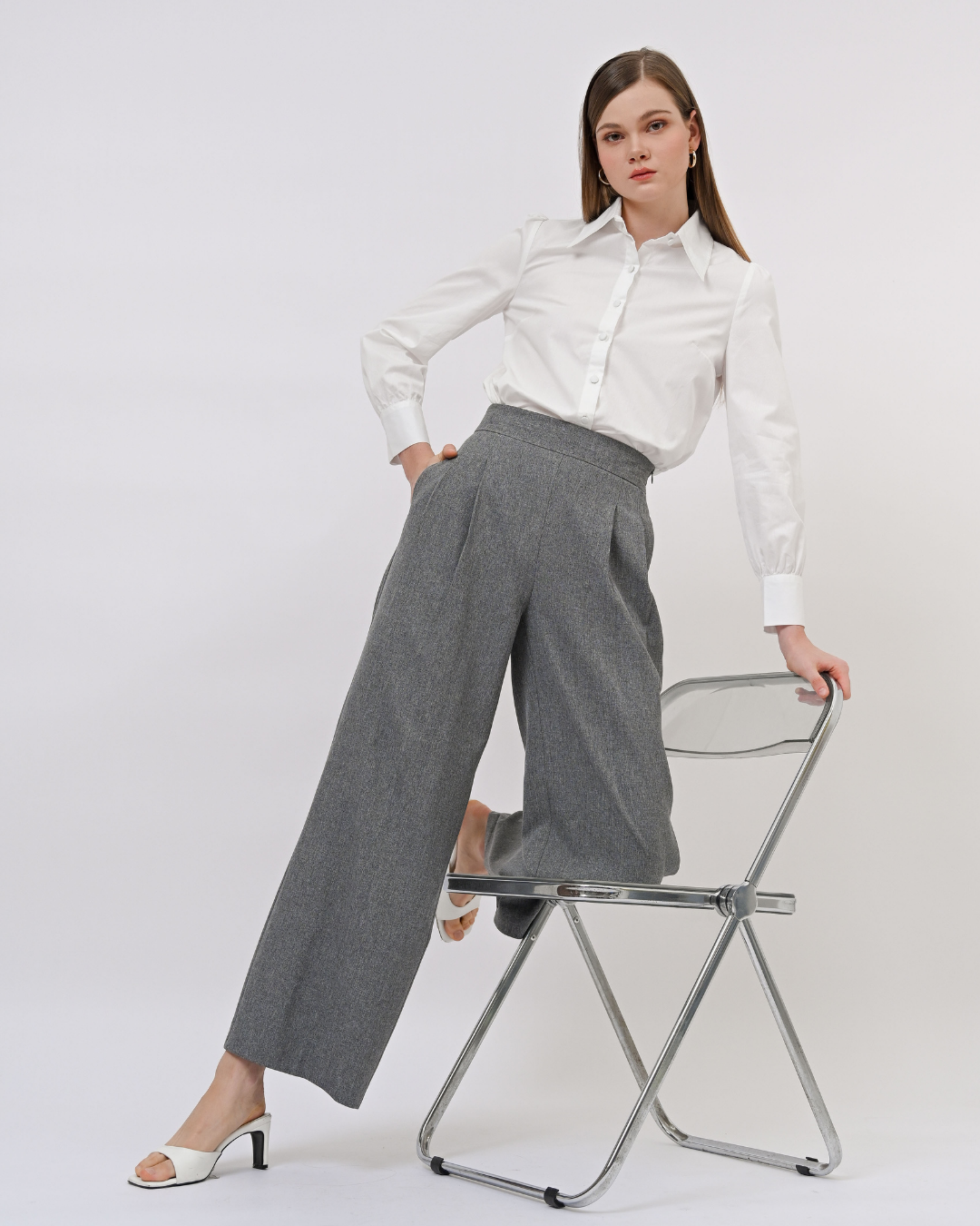 INVIO x Anissa Aziza Ashley High Waisted Trouser | Celana Wanita