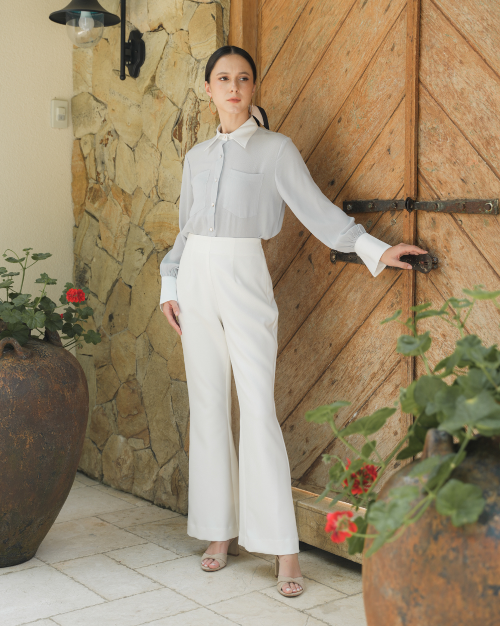 INVIO Pearce Tailored Bootcut Trousers | Celana Wanita - Costa