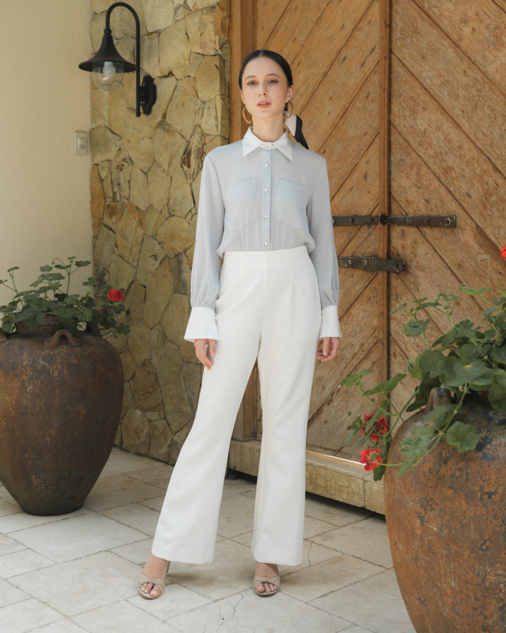 INVIO Pearce Tailored Bootcut Trousers | Celana Wanita - Costa