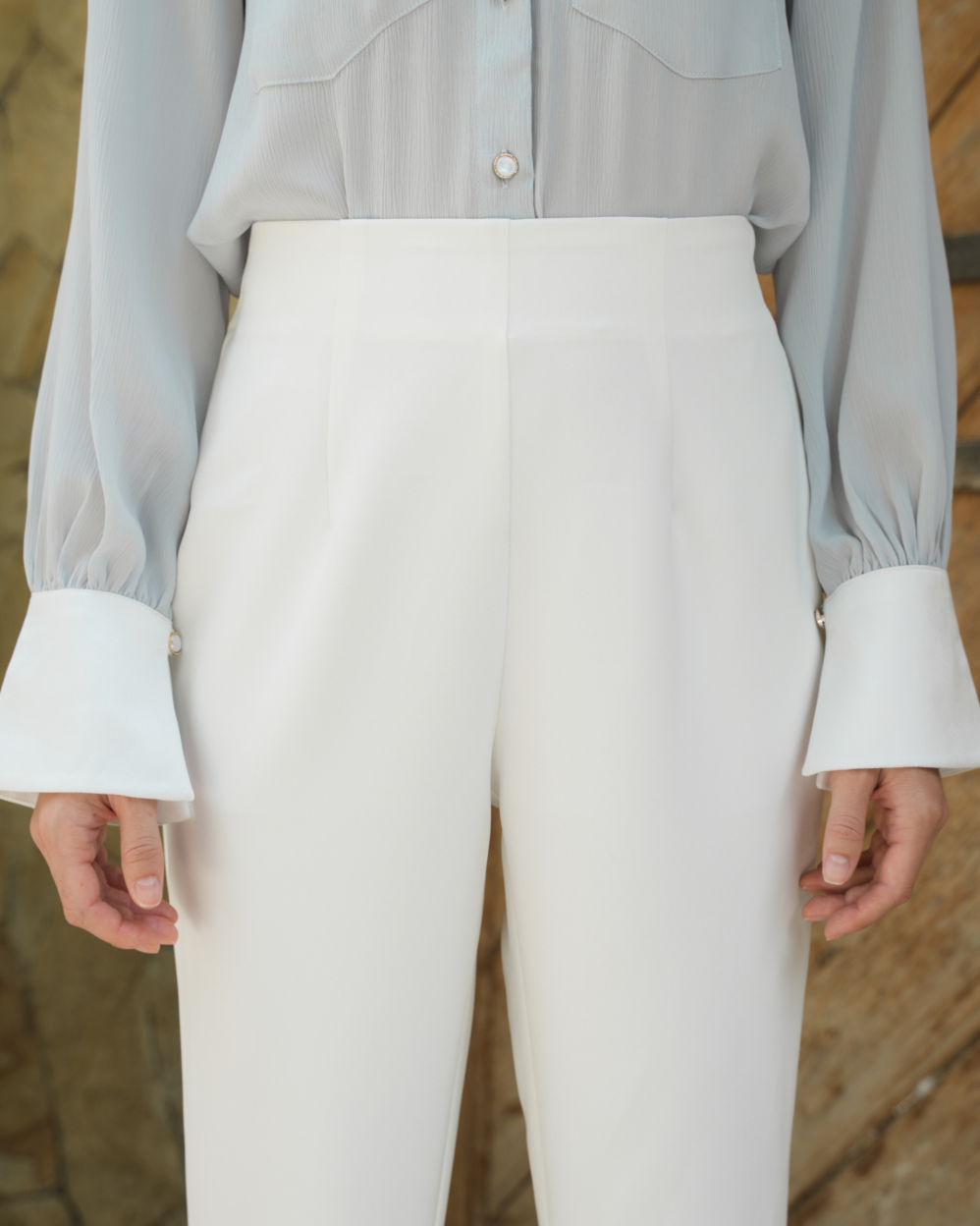 INVIO Pearce Tailored Bootcut Trousers | Celana Wanita - Costa