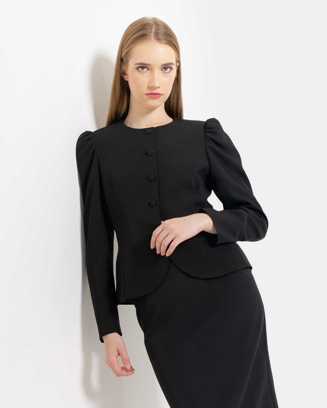 Yelena Puff Shoulder Blazer