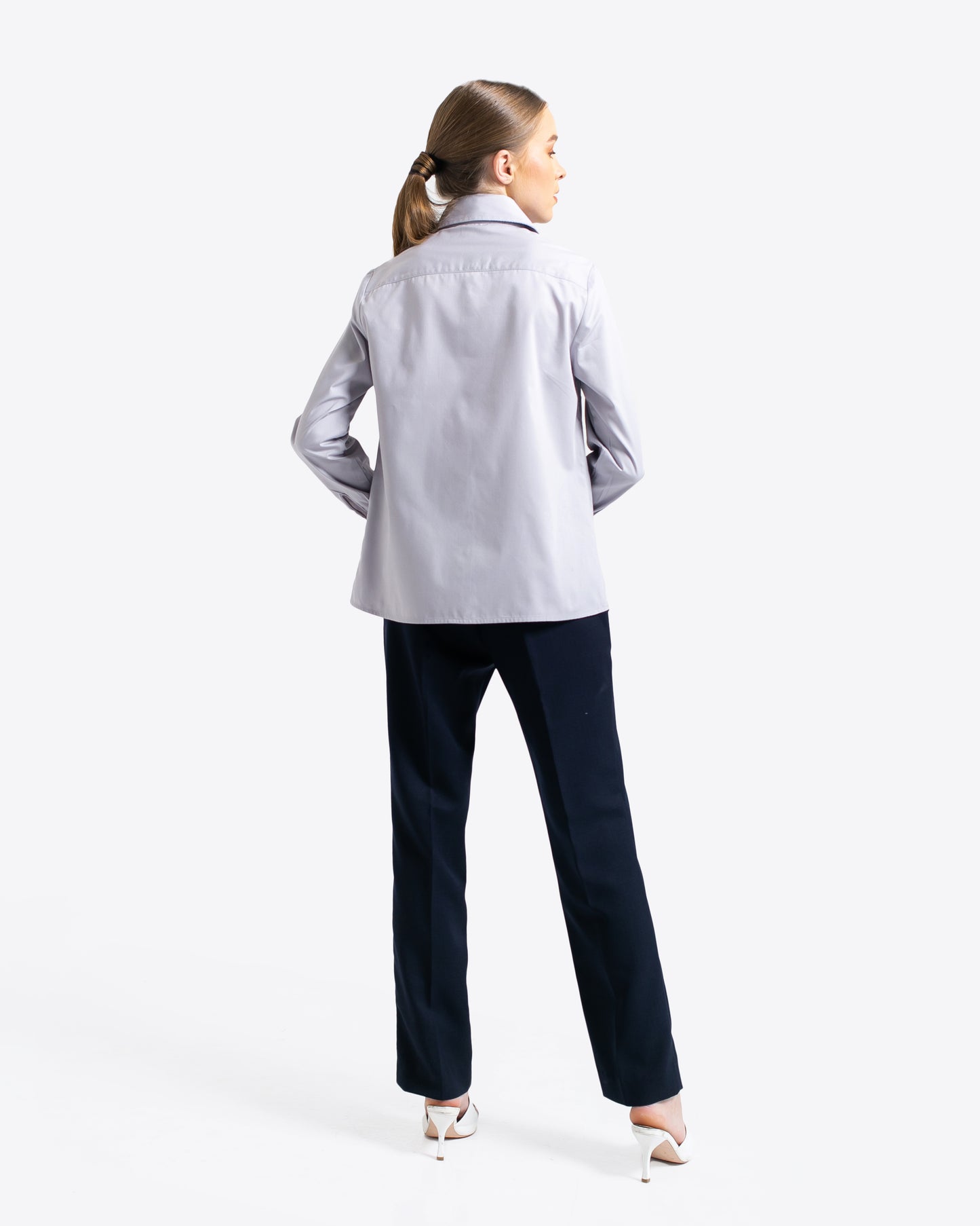 Frankie Twill Basic Shirt Grey