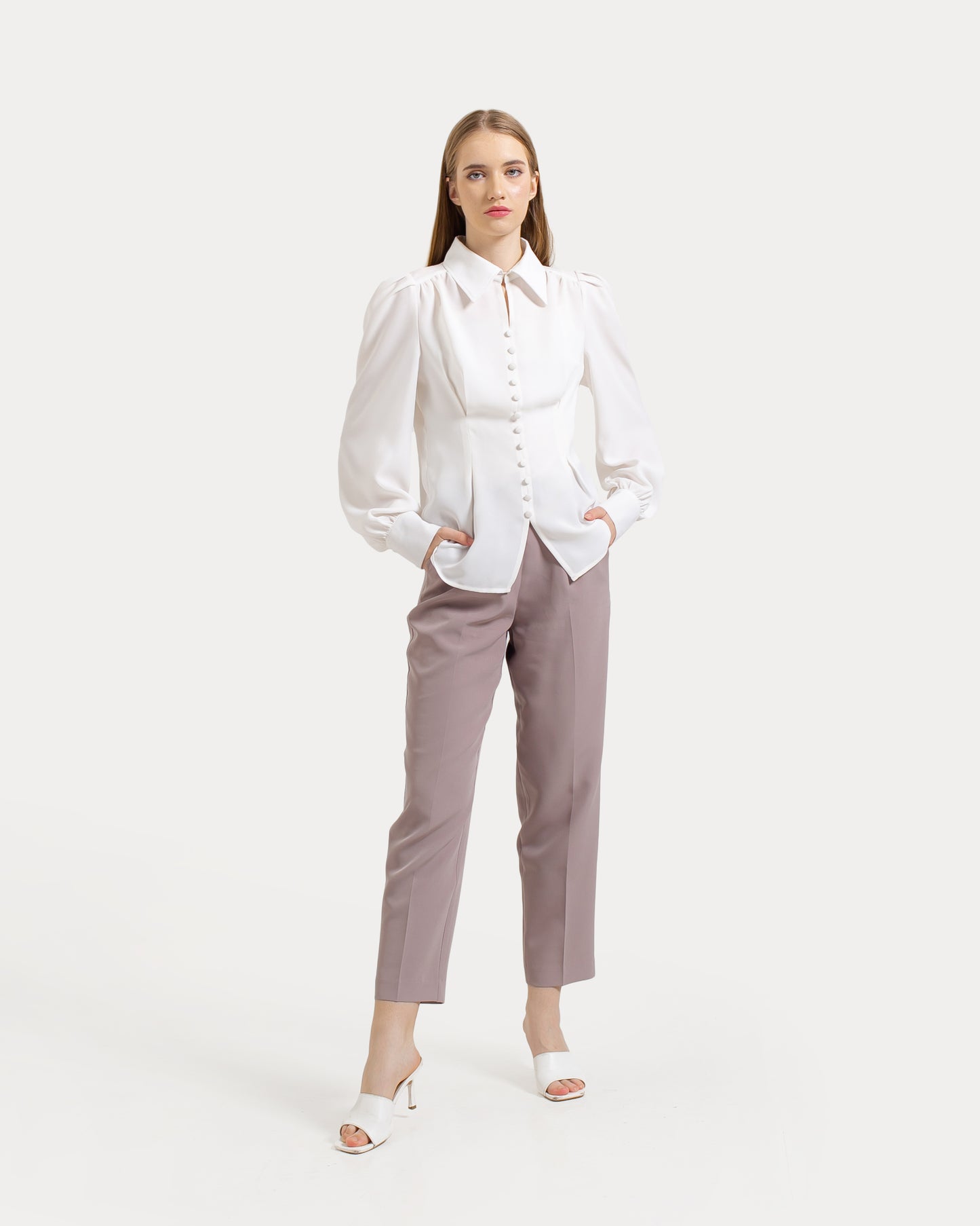 Yovanni Vintage Button Blouse