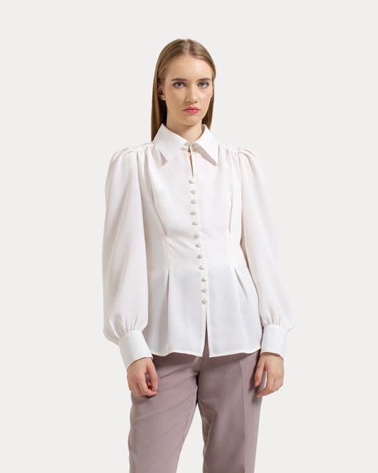 Yovanni Vintage Button Blouse