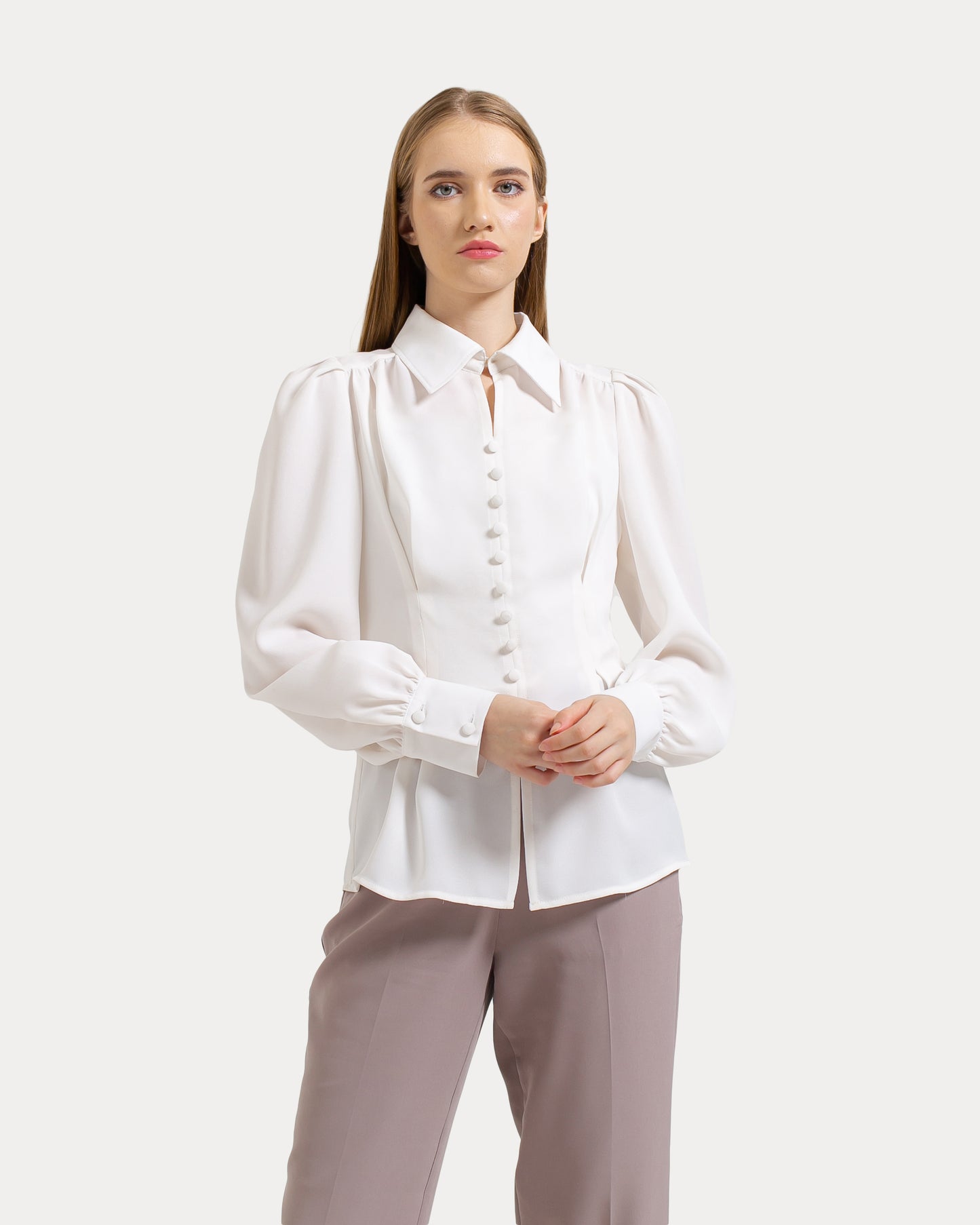 Yovanni Vintage Button Blouse