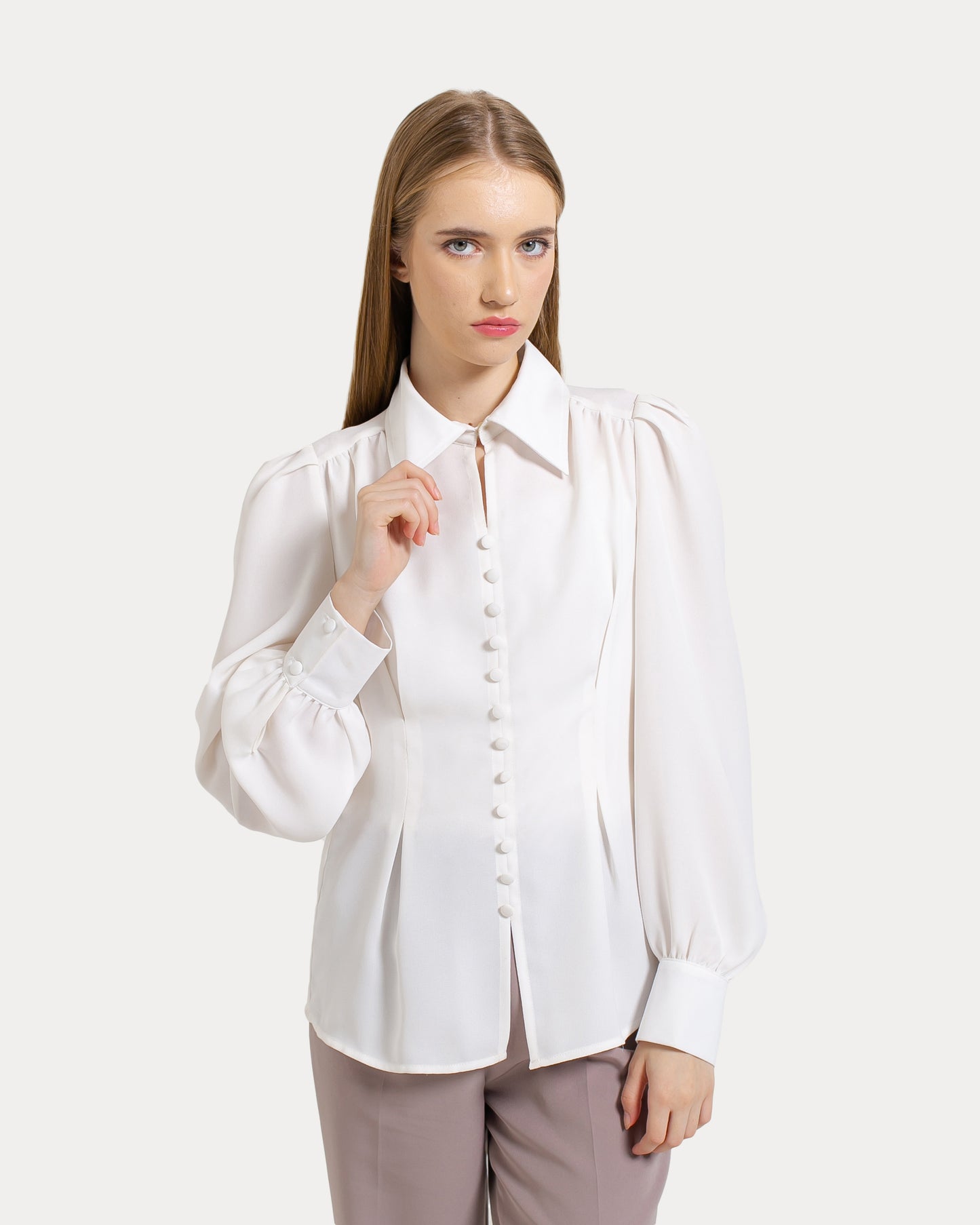 Yovanni Vintage Button Blouse