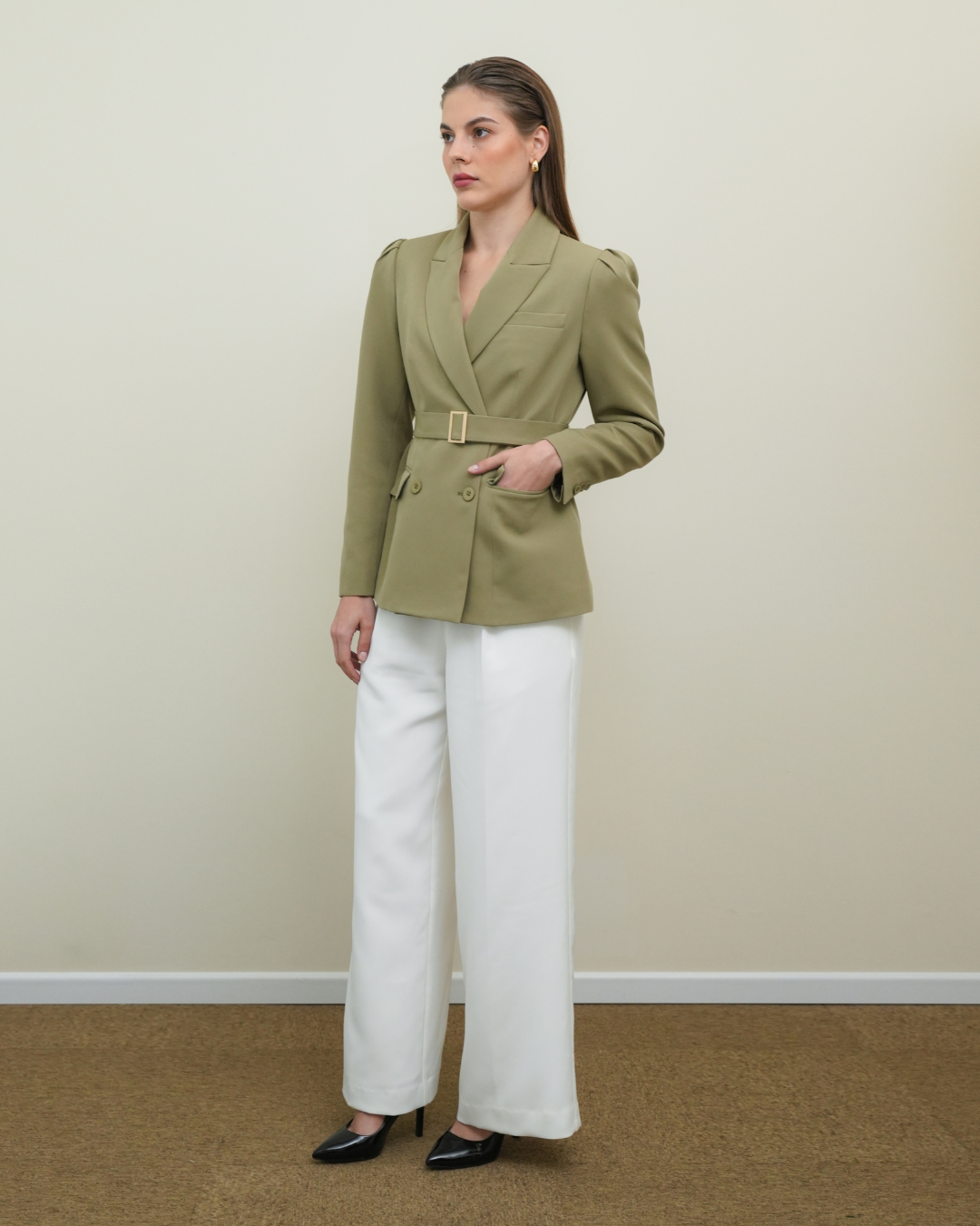 Francesca Belted Blazer – invio-id - Main Image