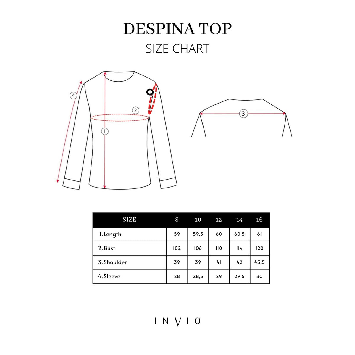 INVIO Despina Cinched Waist Peplum Top | Atasan Wanita - Marea Collection