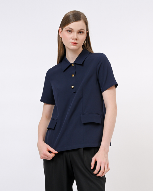INVIO x Anissa Aziza Olivia Smart Casual Blouse | Atasan Wanita