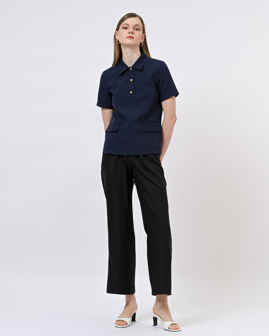 INVIO x Anissa Aziza Olivia Smart Casual Blouse | Atasan Wanita