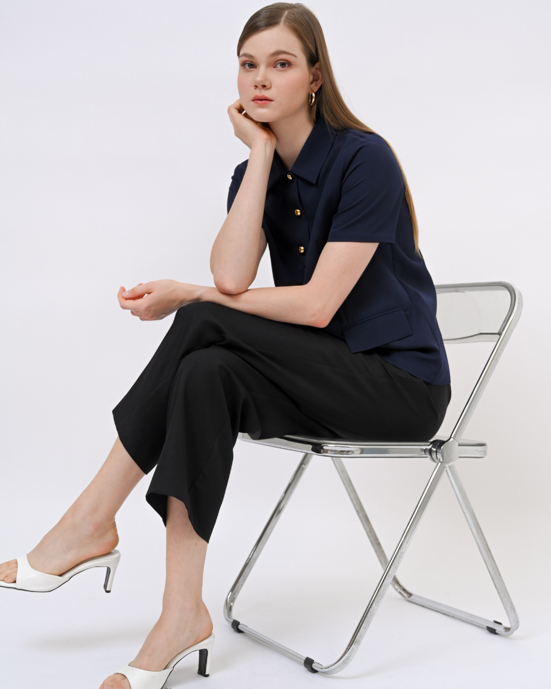 INVIO x Anissa Aziza Olivia Smart Casual Blouse | Atasan Wanita