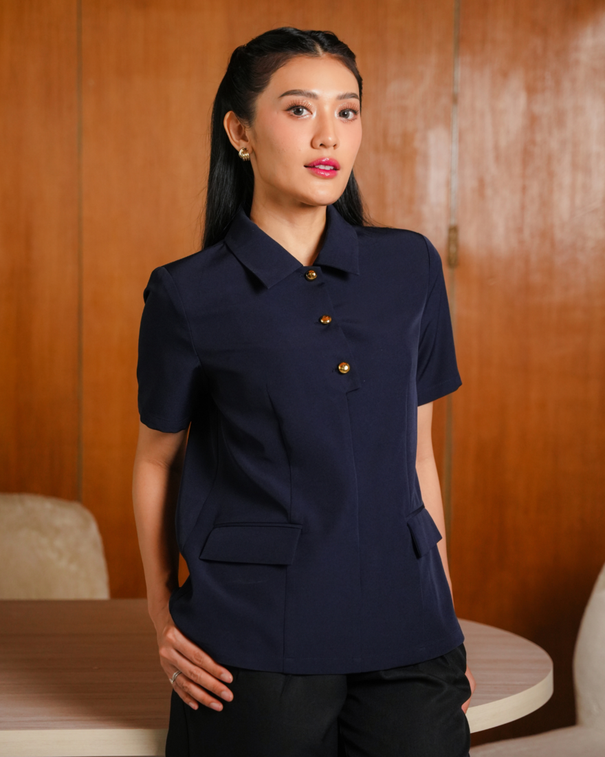 INVIO x Anissa Aziza Olivia Smart Casual Blouse | Atasan Wanita