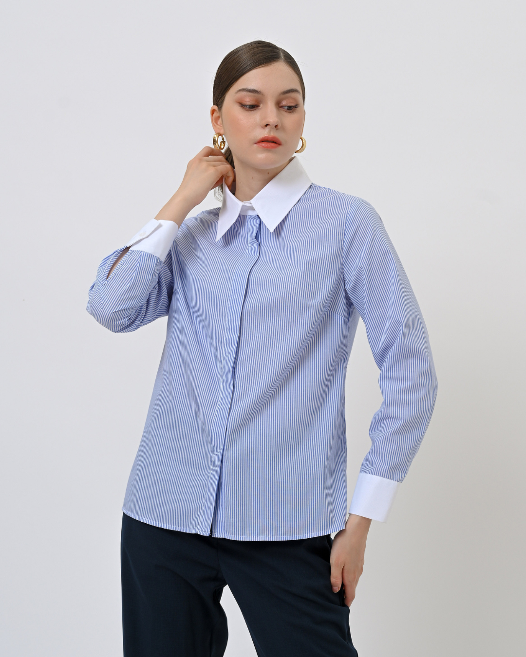 Dawson Striped Blue Shirt