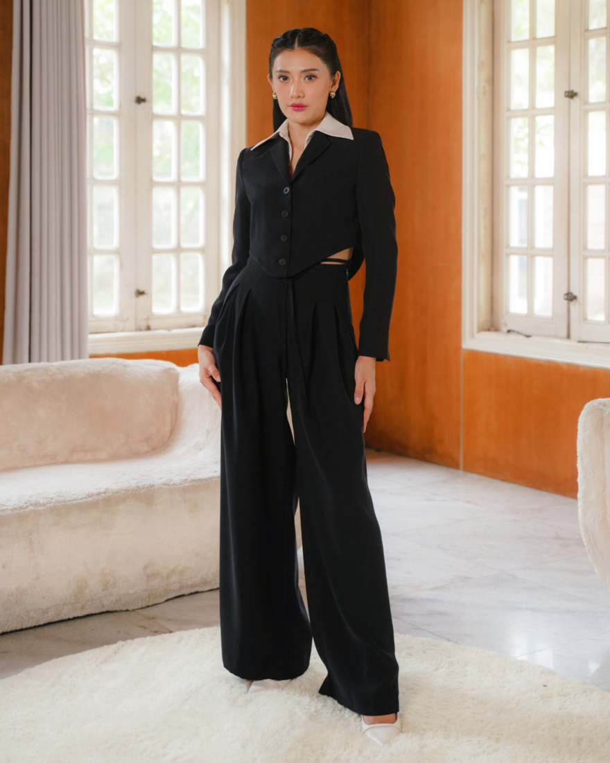 INVIO x Anissa Aziza Adaline Drawstring Trouser | Celana Wanita