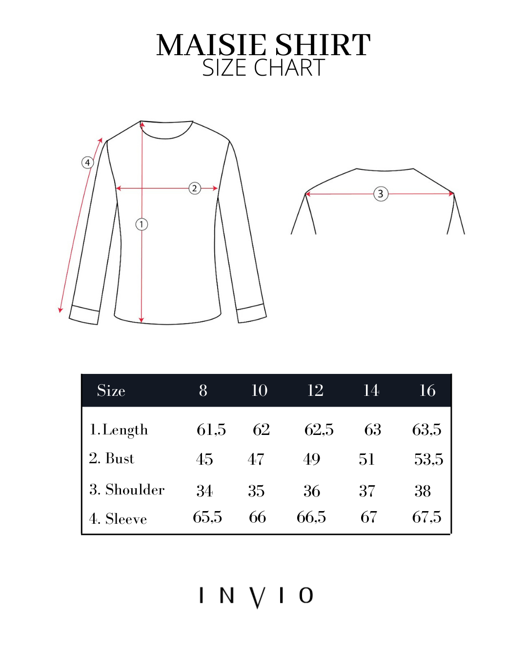 Maisie Puff Shoulder Shirt Navy