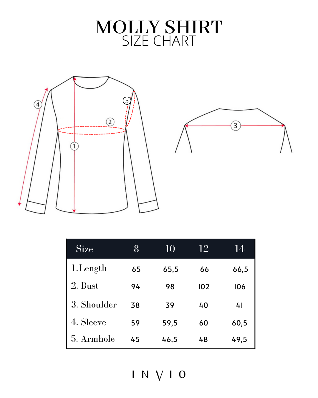 INVIO Molly Pleated Contrast Shirt | Kemeja Wanita - Arch & Edge