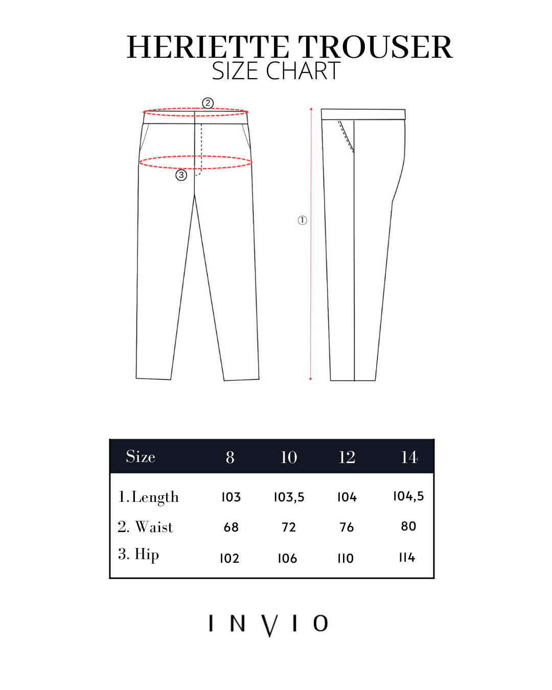 Heriette Stripe Trouser | Celana Wanita - Everlasting