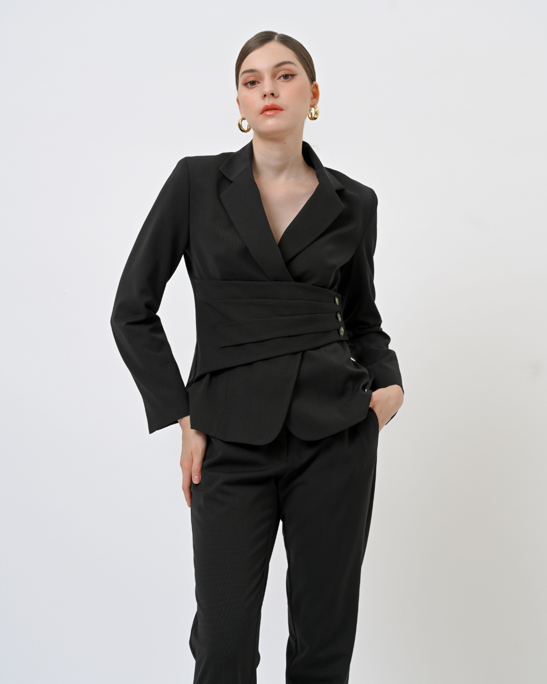Zora Wrapped Waist Blazer