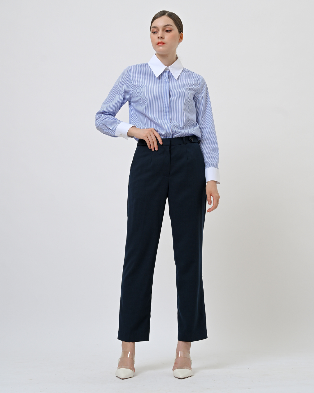 Zofia Half Belt Trouser