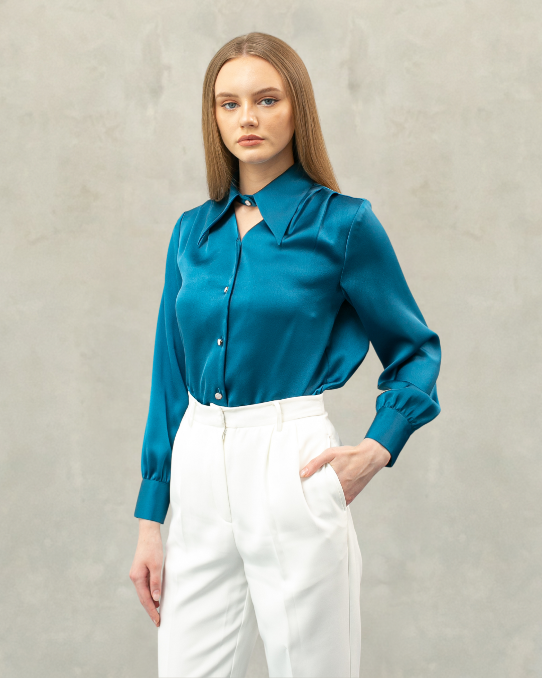 Georgina Spread Collar Shirt
