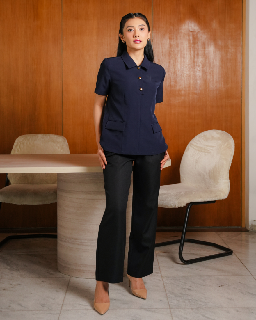 INVIO x Anissa Aziza Olivia Smart Casual Blouse | Atasan Wanita