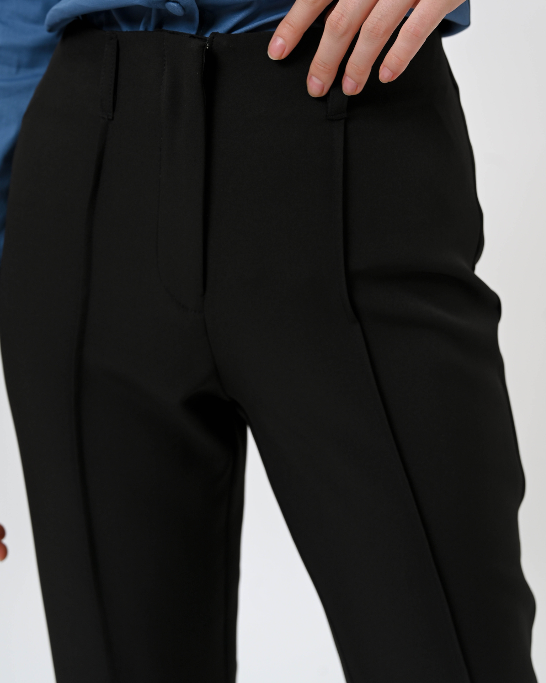 Zelda Pintuck Trouser Black