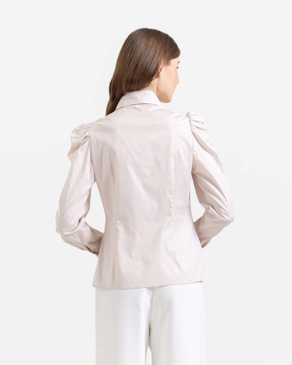 Maisie Puff Shoulder Shirt Soft Pink