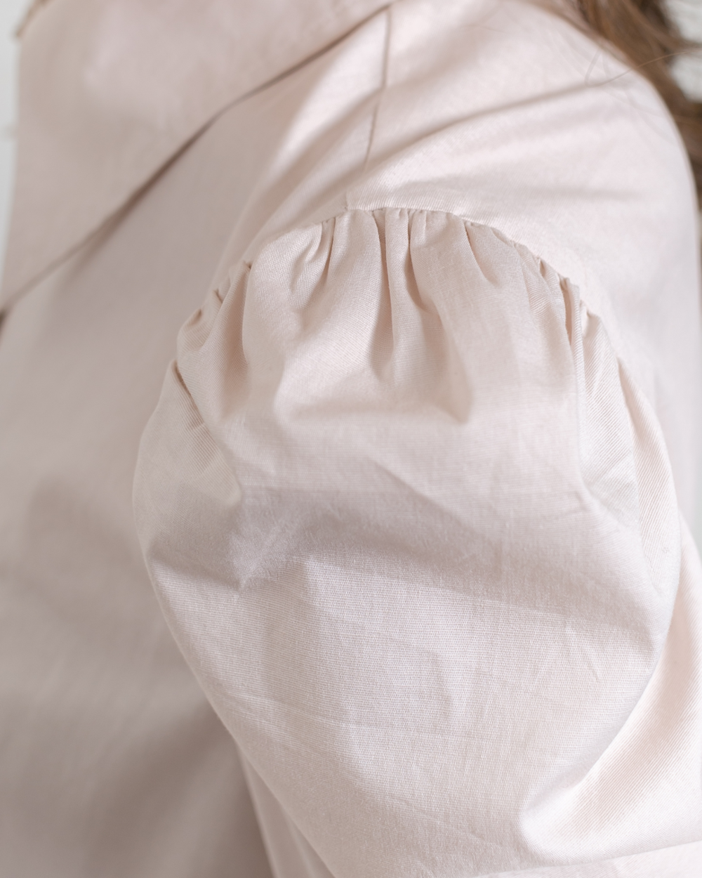 Maisie Puff Shoulder Shirt Soft Pink