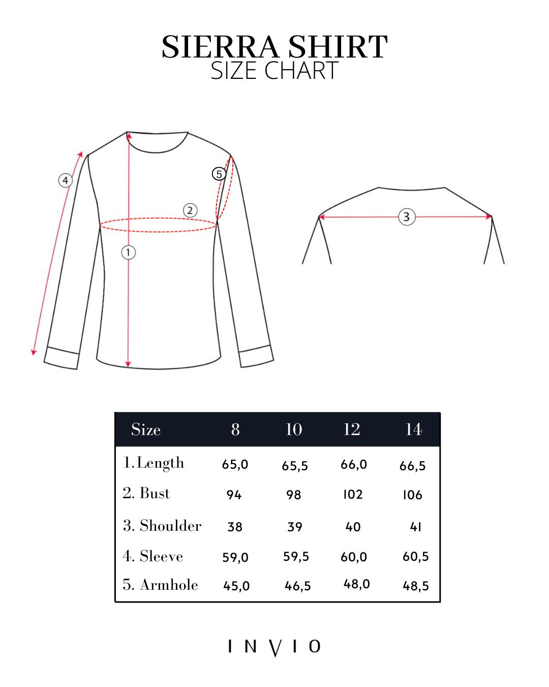 INVIO Sierra Abstract Printed Shirt | Atasan Kemeja Wanita