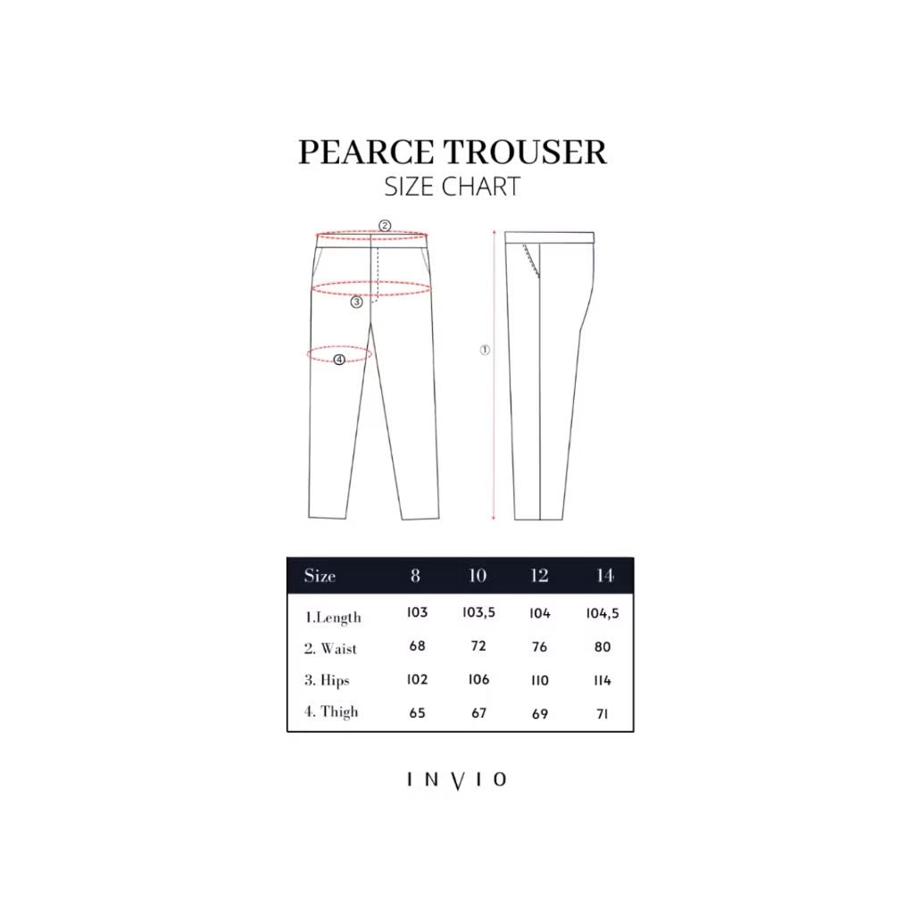 INVIO Pearce Tailored Bootcut Trousers Black | Celana Wanita - Costa