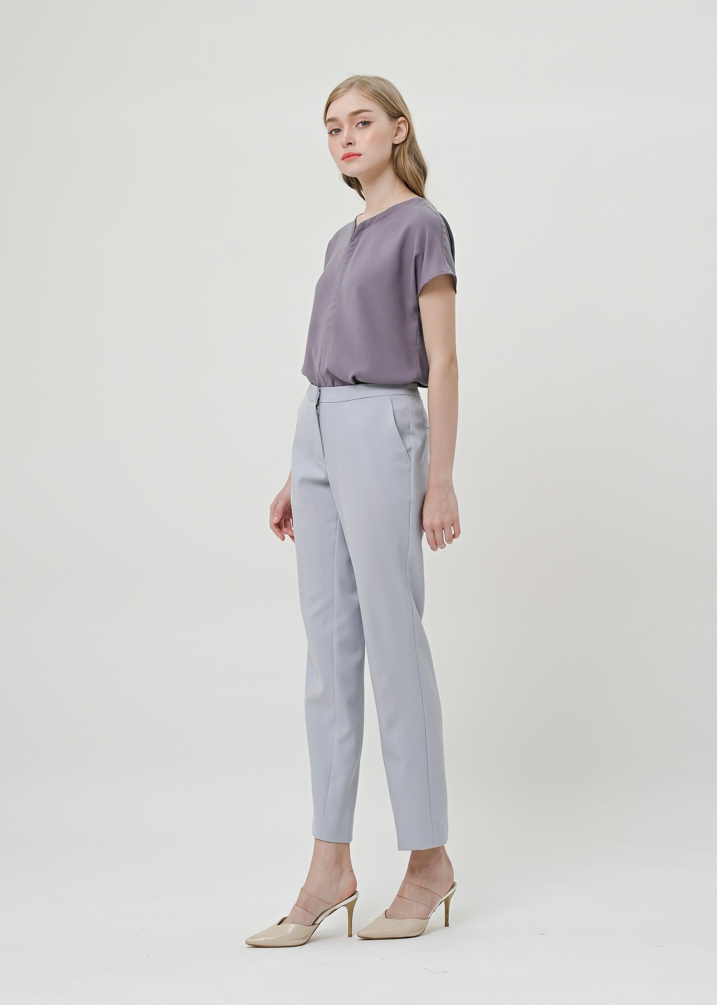 Paige Trouser Light Grey