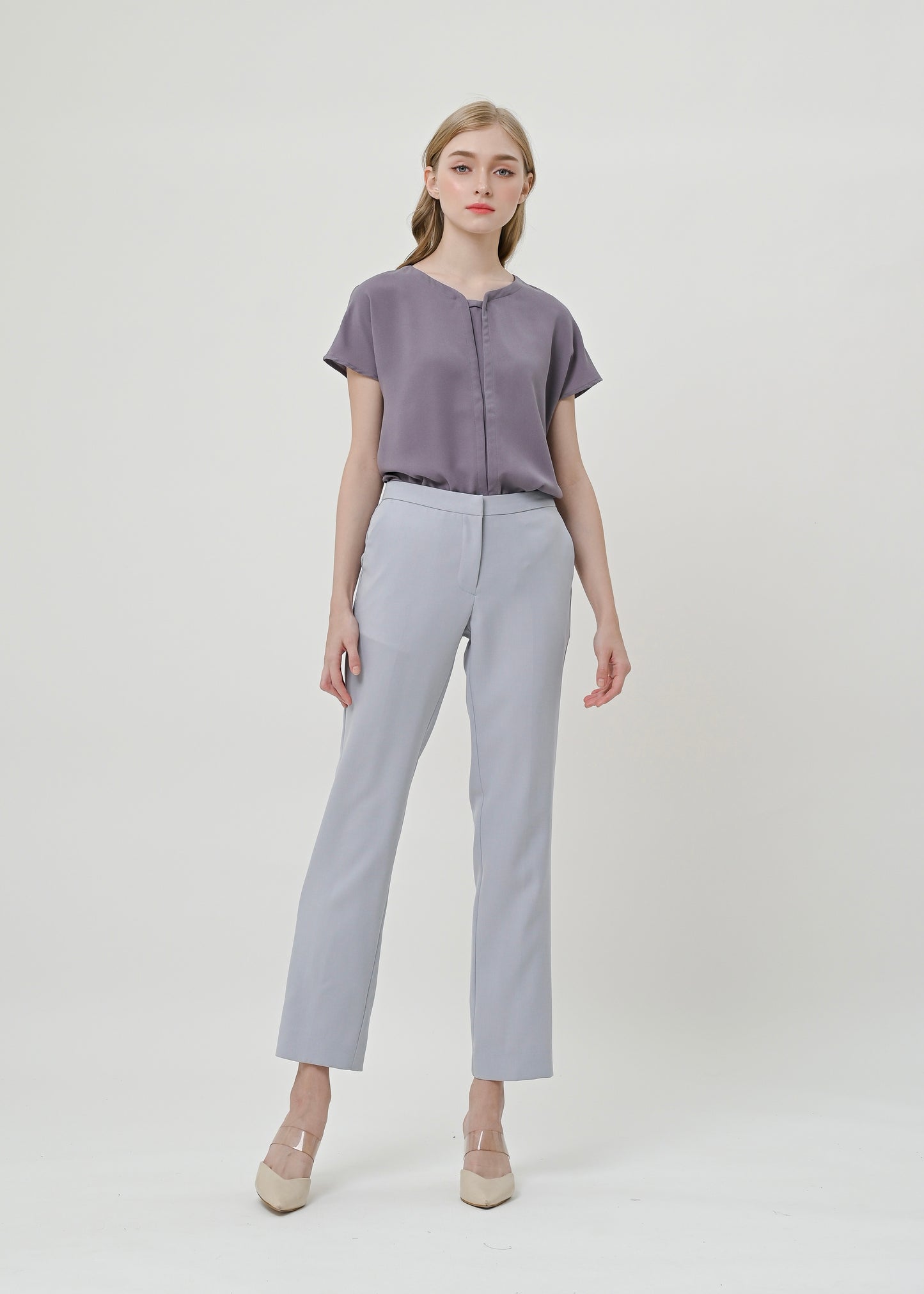 Paige Trouser Light Grey